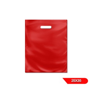 BOLSA RIÑON LISA x 50u 25x35 ROJA